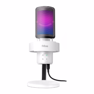 Fifine A9W studiomikrofoni telineellä (valkoinen)