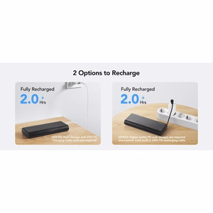 Ulkoinen akku Veger TCE130 (W2503) PD 130W 25000 mAh sisäänrakennetuilla Type C -kaapeleilla / Lightning musta