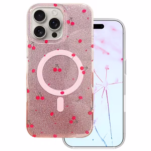 Cherry Mag suojakuori iPhone 16 Pro Max 6,9" kimalteleva