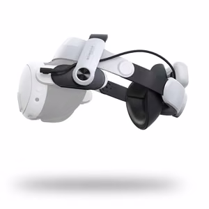 BoboVR M3 Pro hihna Meta Quest 3 VR-kuulokkeille + BoboVR B2 akku - musta ja valkoinen
