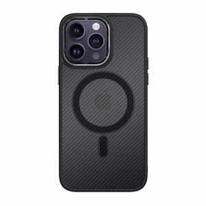 Tel Protect Magnetic Carbon Suojakuori iPhone 13 Pro:lle musta