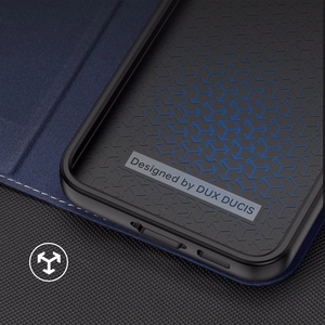 Dux Ducis Skin X2 Suojakuori Samsung Galaxy S23+ läppäkotelo lompakko jalusta sininen