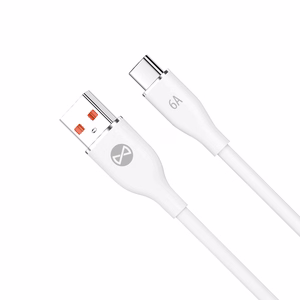 Forever kaapeli USB - USB-C 1,0 m 6A valkoinen