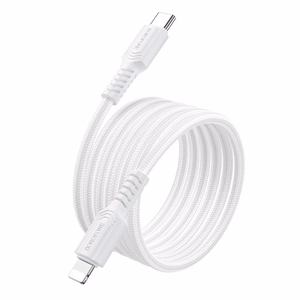 USB-kaapeli Borofone BX116 USB-C – Lightning 1,0 m valkoinen