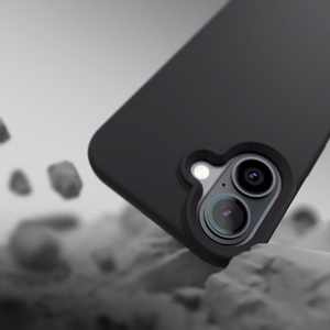 Etteri Silikoninen Mag Suojakuori iPhone 16e / 17e:lle musta