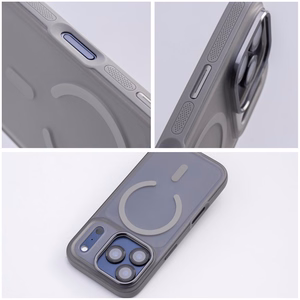Case for iPhone 16 PRO MAX Flexline Mag Cover compatible with MagSafe gray