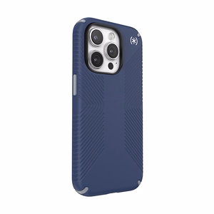 Speck Presidio2 Grip suojakuori iPhone 15 Pro -laitteelle, Coastal Blue / Dust Grey -värinen