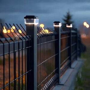 GreenBlue GB128 – 100×100 mm aurinkokäyttöinen LED-aitatolppavalo hämärätunnistimella
