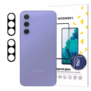 Wozinsky Full Camera Glass kameran linssin suoja Samsung Galaxy A17 / A17 5G:lle - musta, 2 kpl