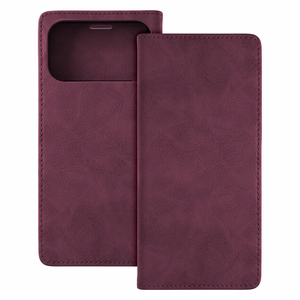 Viininpunainen TFO Smart Suede -lompakkokotelo – Apple iPhone 17 Pro Max- ja iPhone 18 Pro Max -puhelimille