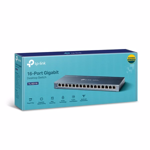 TP-Link 16-porttinen Gigabit pöytäkone verkkokytkin