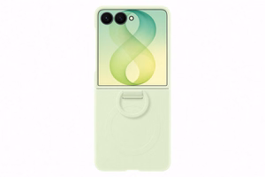 Samsung Silicone Ring Magnet Cover for Samsung Galaxy Z Flip 8 with MagSafe Compatible Ring - Green