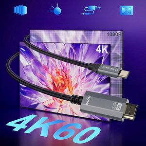 Wozinsky USB-C - HDMI 4K 60Hz Kaapeli 1,8m - Musta