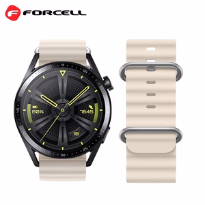 Hihna Samsung Galaxy Watch -kellolle Forcell Forcell F-Design FS01 silikoninen reikäkuvio 22 mm stellar