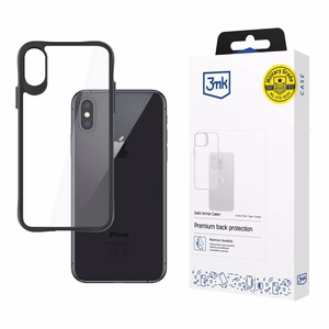 3mk Satin Armor Case+ -suojakuori iPhone X / XS:lle - läpinäkyvä