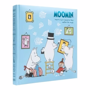 Moomins itsekiinnittyvä valokuva-albumi, 22 sivua, 16 × 16 cm
