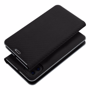 Läppäsuojakuori iPhone 14 PRO:lle Luna Book Carbon musta