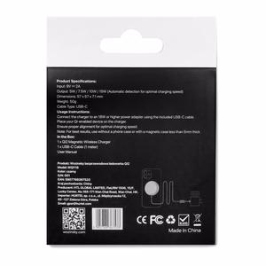 Wozinsky 15W Wireless Qi2 Inductive Charger - Black