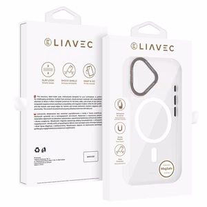 Liavec Hybrid Magsafe läpinäkyvä suojakuori iPhone 16:lle