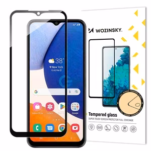 Screen protection glass "Wozinsky 5D Full Glue" Samsung A145 A14 4G/A146 A14 5G case-friendly black