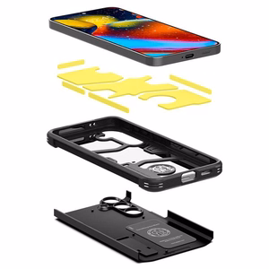 Spigen Tough Armor suojakuori Samsung Galaxy S24:lle musta