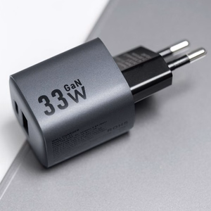 Puhelinlaturi Forcell F-Energy GaN USB C + USB A QC4.0 PD 3A 33W VT-31 harmaa