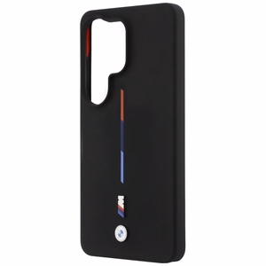 BMW M Silicone Tricolor Line MagSafe -suojakuori Samsung Galaxy S26 Ultralle, musta