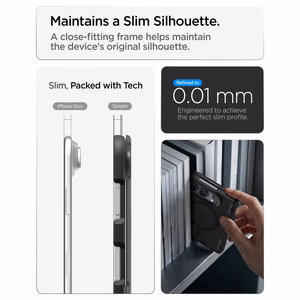 Spigen Ultra Hybrid Pro MagSafe  iPhone Duo kuori, musta