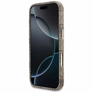 Guess 4G Script MagSafe suojakuori iPhone 17 Pro ruskea