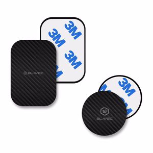 Blavec Metallilevysarja magneettipidikkeelle BM-01 2 kpl pyöreä (40mm) ja suorakulmainen (40x58mm) carbon