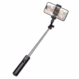 Borofone Selfiekepit BY14 Graceful Bluetooth jalustalla ja kauko-ohjaimella musta