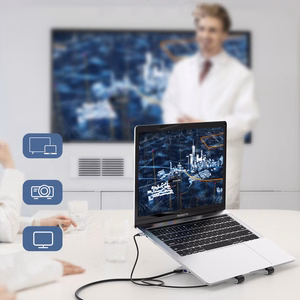 Kannettavan tietokoneen teline CHOETECH USB Type-C 7-porttisella hubilla
