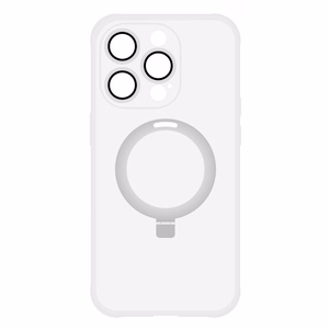 Tel Protect Magical Magsafe Stand Suojakuori iPhone 15 Pluslle hopeinen
