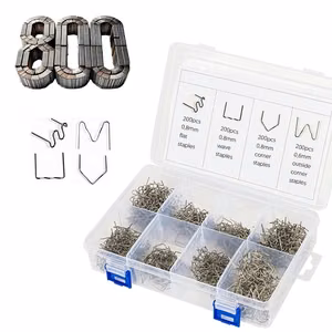 Set of staples for plastic welder