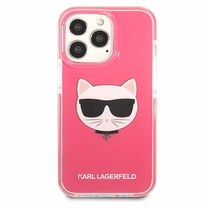 Karl Lagerfeld KLHCP13LTPECPI iPhone 13 Pro / 13 6.1" kovakuori fuksia Choupette Head
