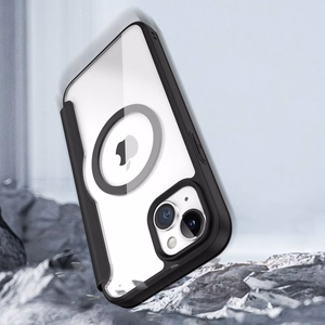 DUX DUCIS lompakkokuori SKIN X PRO MagSafe-yhteensopiva iPhone 15 Plus:lle - musta