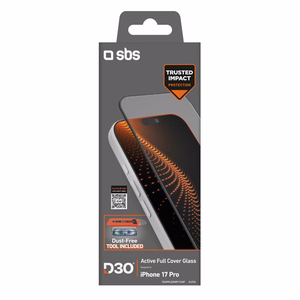 SBS suojalasi D3O-teknologialla asennustyökalulla iPhone 17 Pro:lle