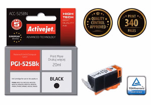 Activejet ACC-525BN – musta mustekasetti, korvaa tuotteen Canon PGI-525PGBK, 20 ml, Supreme