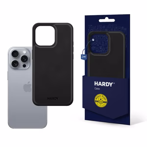 3mk Hardy Apple Silky Leather MagCase Apple iPhone 16 Pro Max:lle - musta