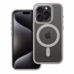 Suojakuori iPhone 15 PRO:lle Color Edge Mag Cover yhteensopiva MagSafe titaani-harmaa