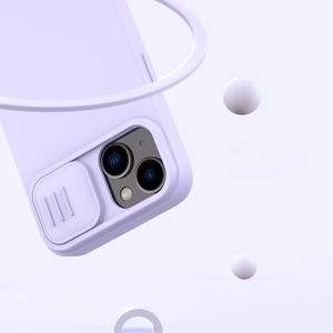 Nillkin CamShield magneettinen silikoni kotelo iPhone 14 Plus magneettinen MagSafe suojus kameran suojuksella Musta