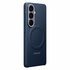 Samsung Carbon Magnet -suojakuori Samsung Galaxy S26:lle, MagSafe-yhteensopiva - sininen