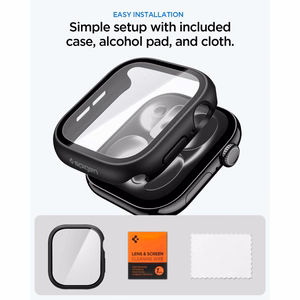 Spigen Thin Fit 360 -suojakuori laitteelle Apple Watch 42 mm – musta