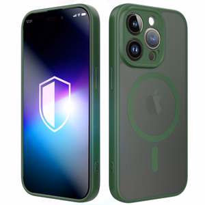 3mk Misty MagCase iPhone 14 Pro suojakuori - vihreä