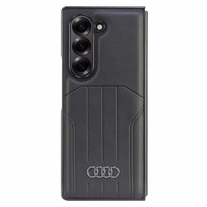 Audi Synthetic Leather MagSafe Suojakuori Samsung Galaxy Z Fold 6:lle - musta