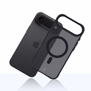 3mk Smoke MagCase iPhone 17 Air:lle - musta puoliläpinäkyvä