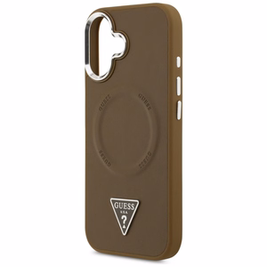 Guess Triangle Logo MagSafe -suojakuori iPhone 17 - ruskea