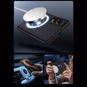 Benks Magnetic Armor Grid Pro Grand Combo -suojakuori Samsung Galaxy Z Fold 8:lle, musta (C.K.FL.SA.BK.C060)