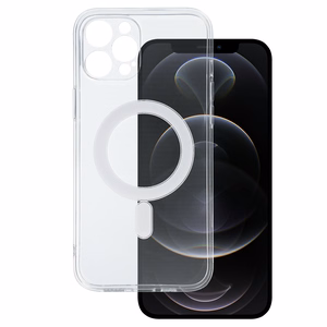 TEL PROTECT MagSilicone Suojakuori iPhone 12 Pro Max:lle läpinäkyvä