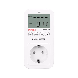 Uni-T UT230B-EU -pistorasia energiankulutusmittarilla